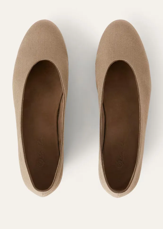 Loro Piana Shima Ballet Flats Mizzle Green - FAO1294 50WI - Image 6