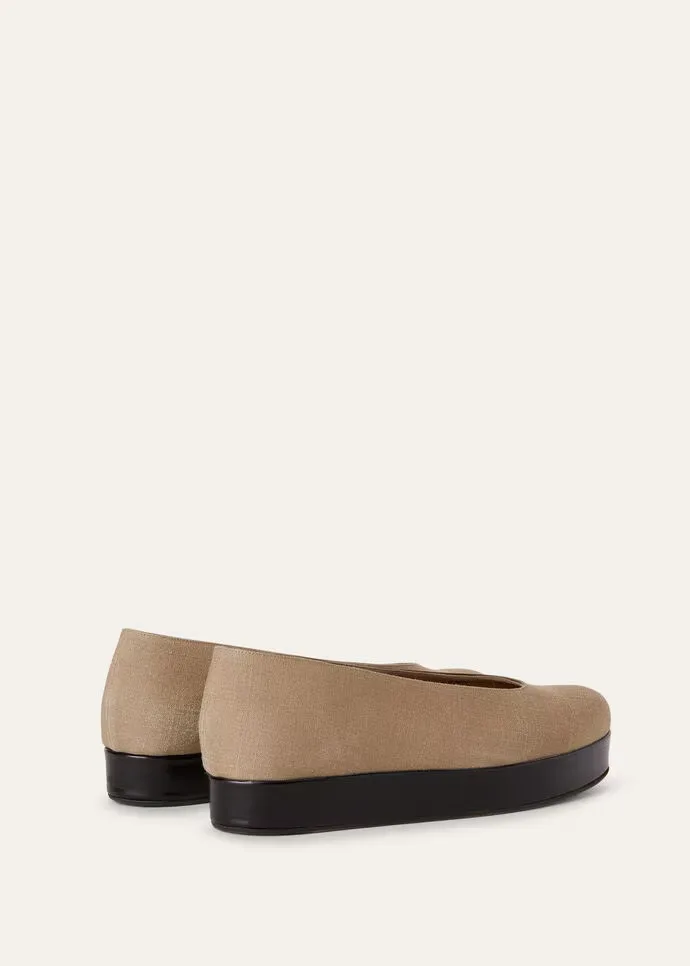 Loro Piana Shima Ballet Flats Mizzle Green - FAO1294 50WI - Image 4